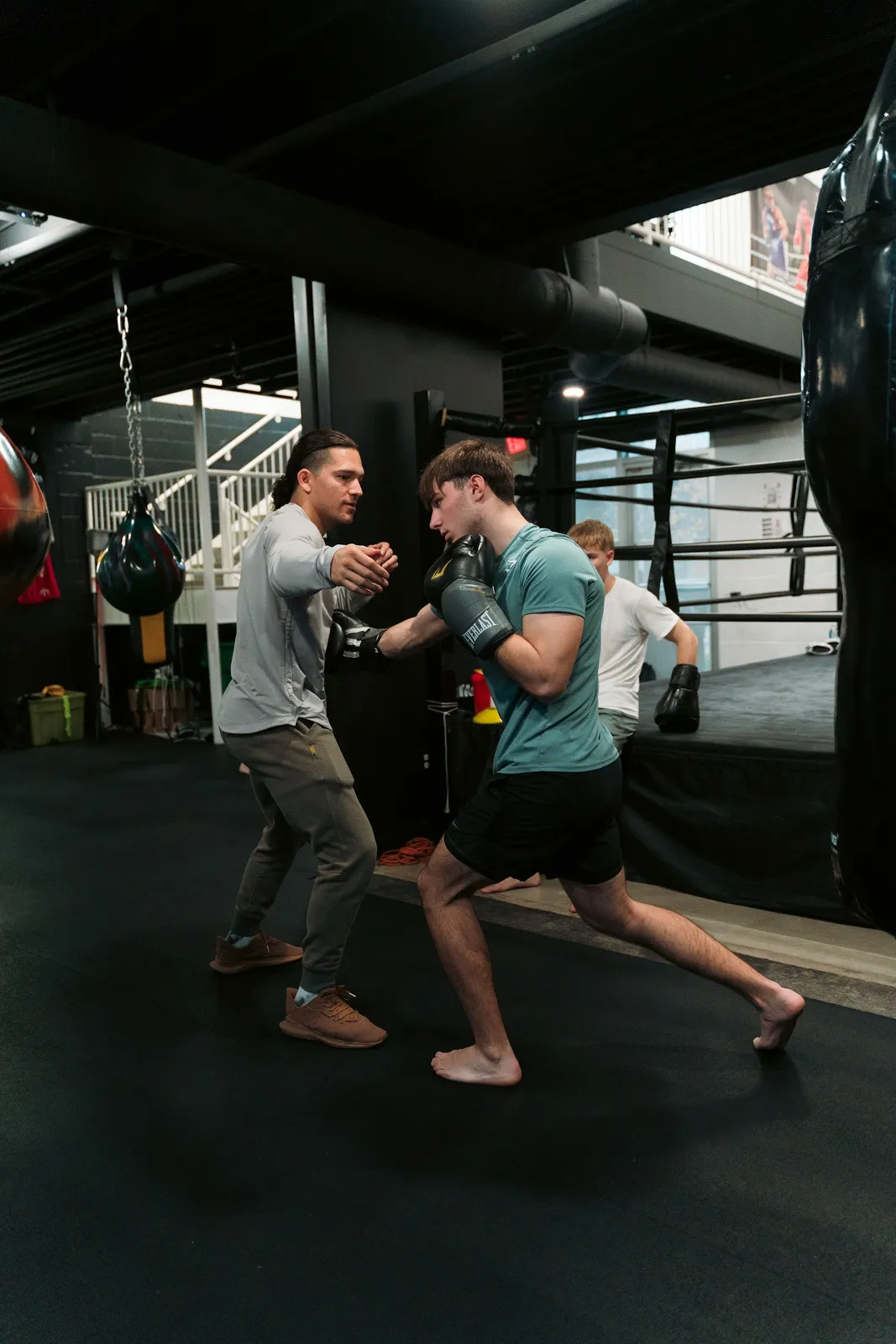 Heavy bag training at Mad Max's Academy in Columbus, Ohio