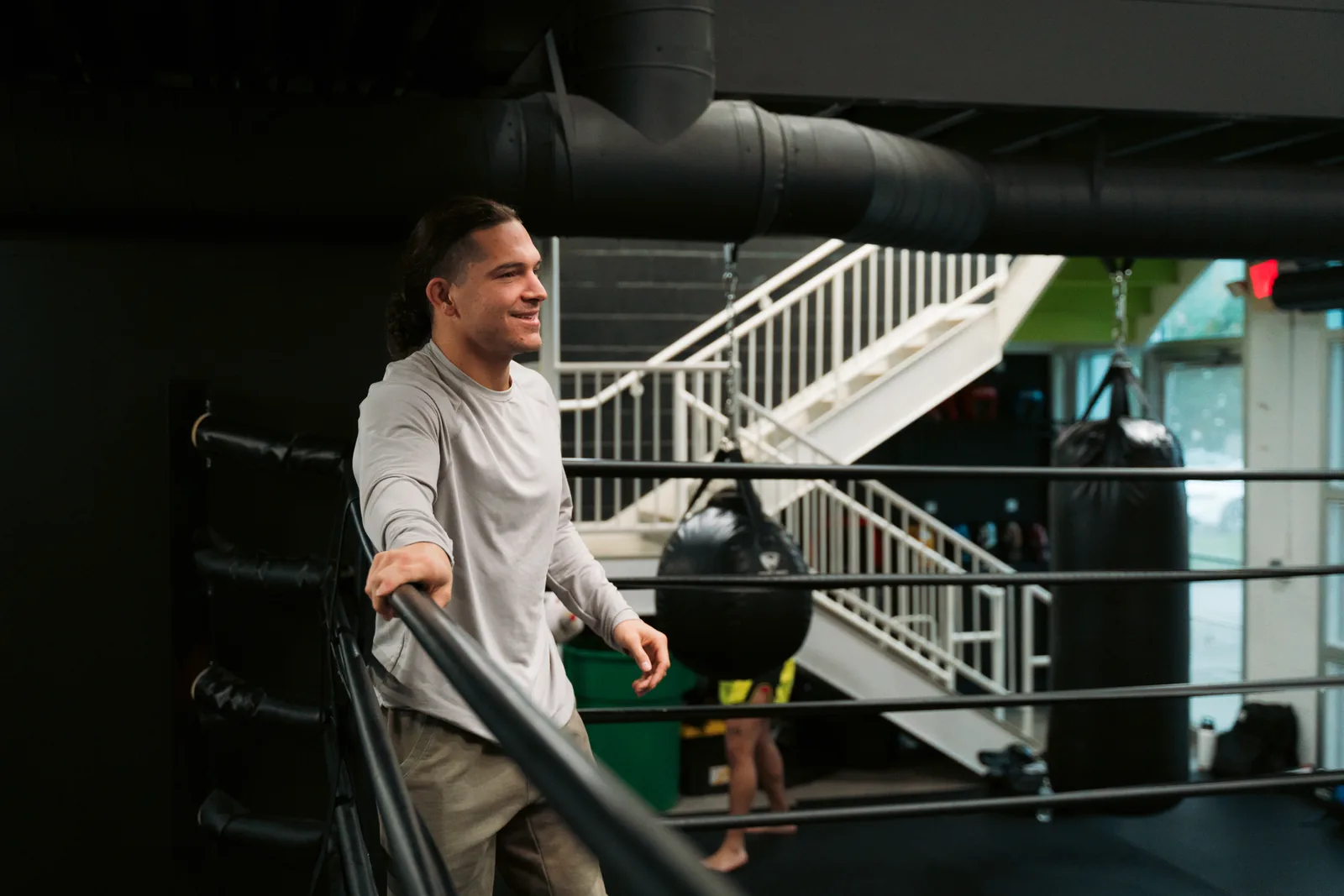 Max Metzgar in the ring at Mad Max's Academy in Columbus, Ohio