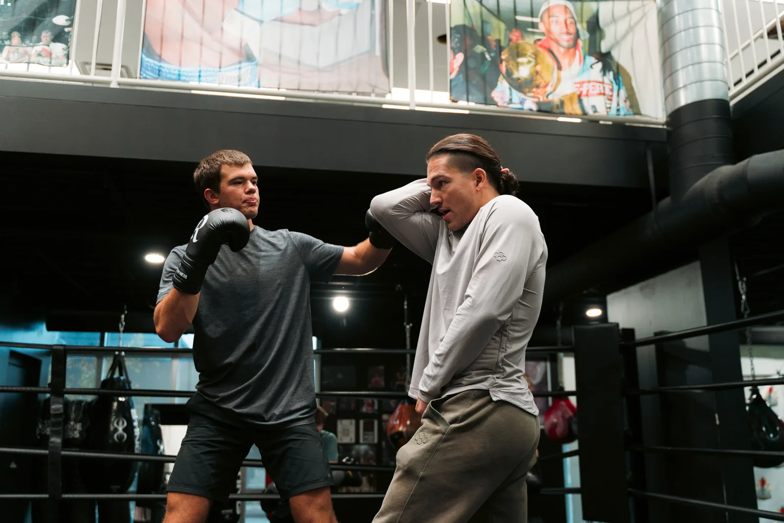 MMA training in the ring at Mad Max's Academy in Columbus, Ohio
